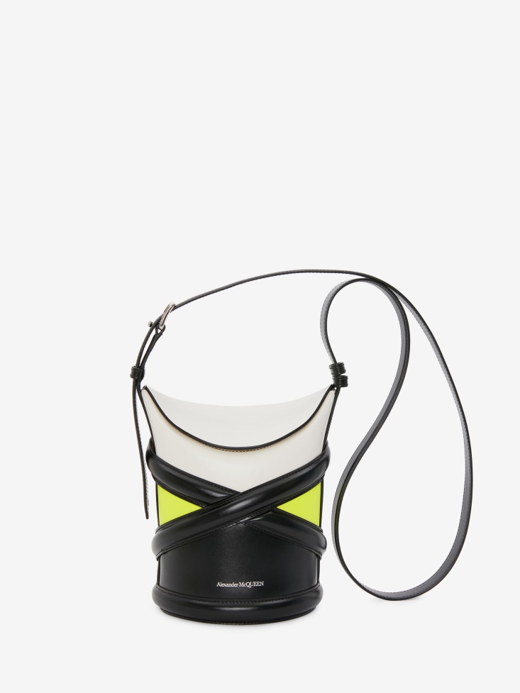 Ivory/Black/Acid Yellow Women's The Curve Fashion Alexander McQueen