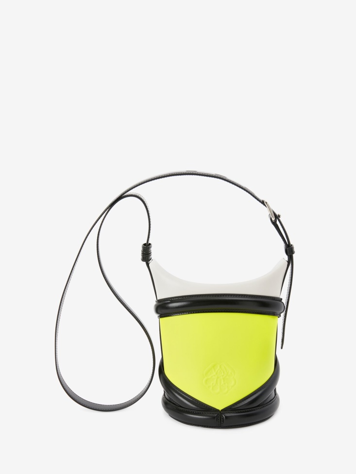 Ivory/Black/Acid Yellow Women's The Curve Fashion Alexander McQueen