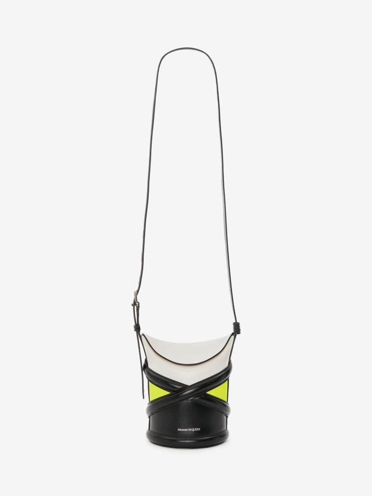 Ivory/Black/Acid Yellow Women's The Curve Fashion Alexander McQueen