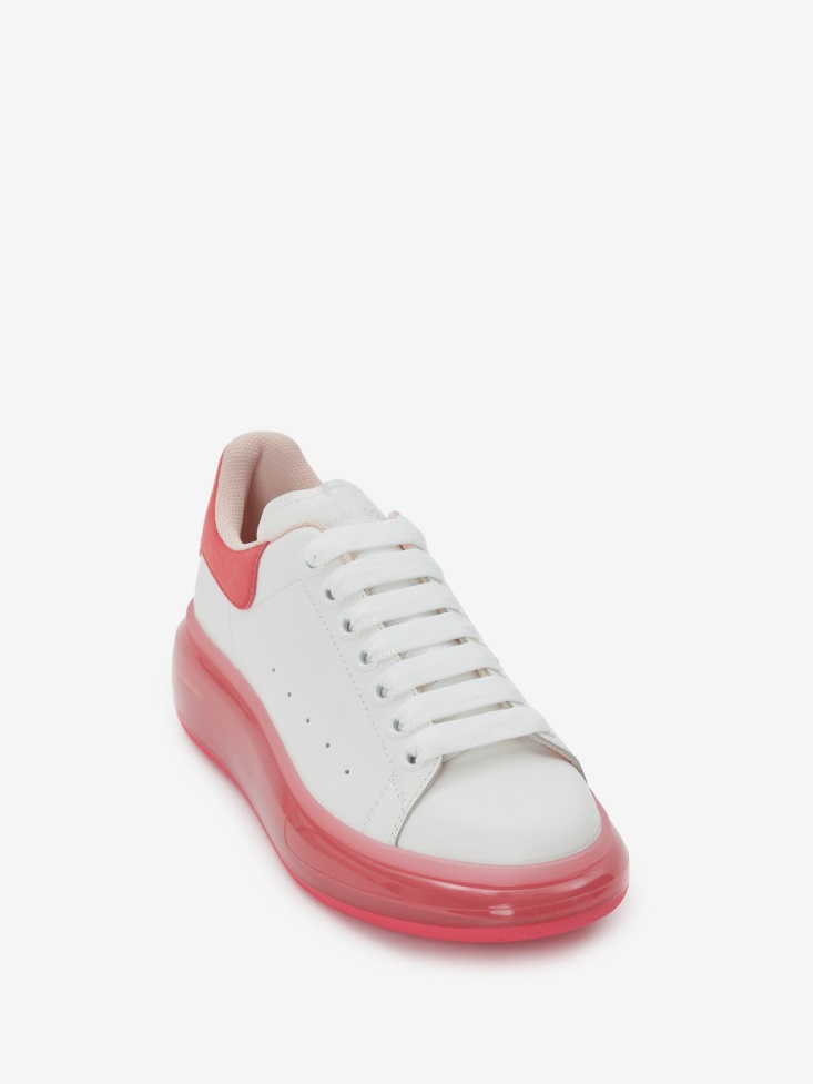 Ivory/Punk Pink Women's Oversized Sneaker Fashion Alexander McQueen