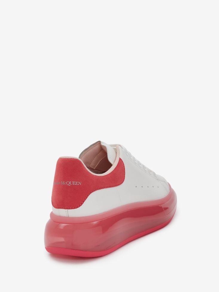 Ivory/Punk Pink Women's Oversized Sneaker Fashion Alexander McQueen