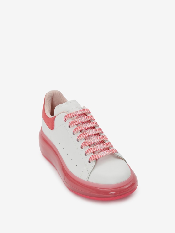 Ivory/Punk Pink Women's Oversized Sneaker Fashion Alexander McQueen