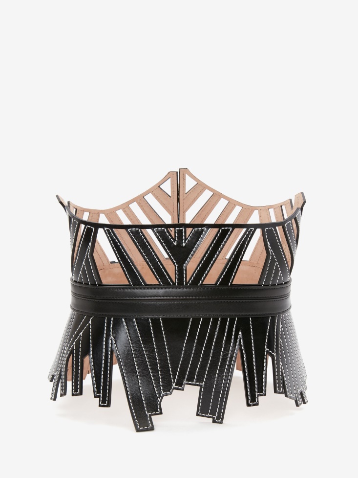 Women's Cage Corset Belt Black Fashion Alexander McQueen