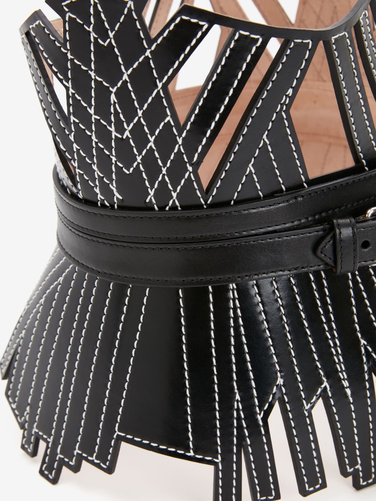 Women's Cage Corset Belt Black Fashion Alexander McQueen