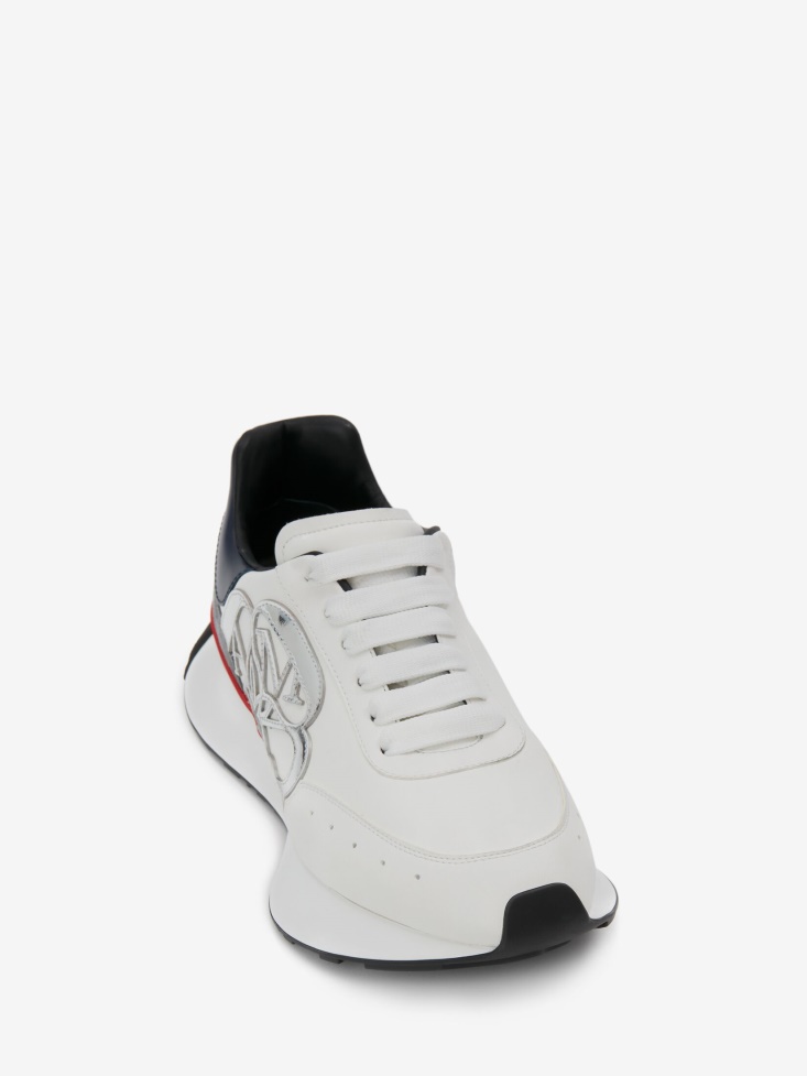 Fashion Alexander McQueen Men's Sprint Runner White/Multicolour