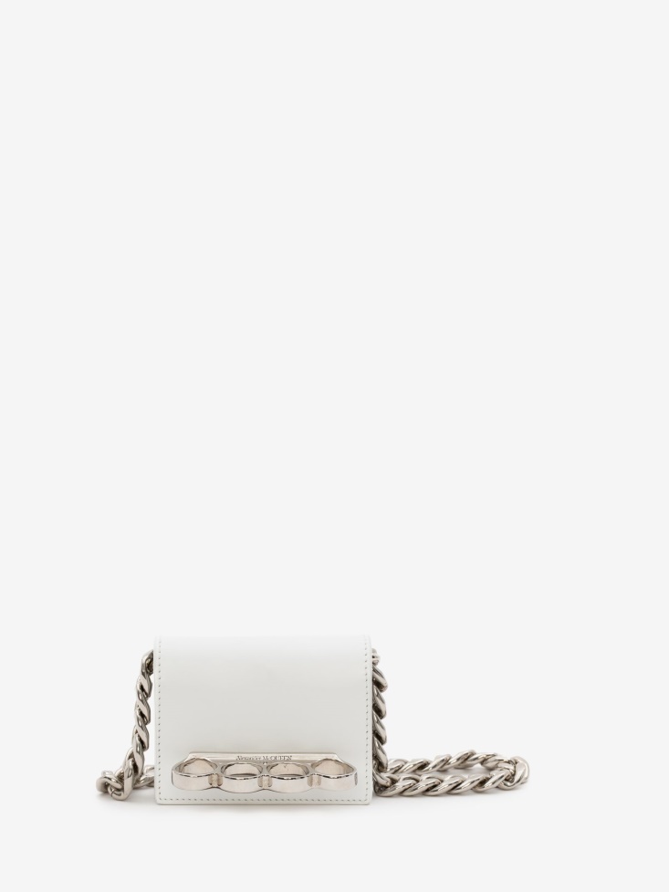 Fashion Alexander McQueen Women's The Four Ring Micro White