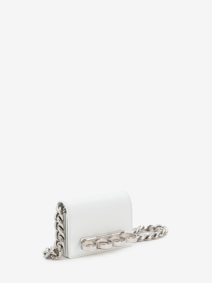 Fashion Alexander McQueen Women's The Four Ring Micro White