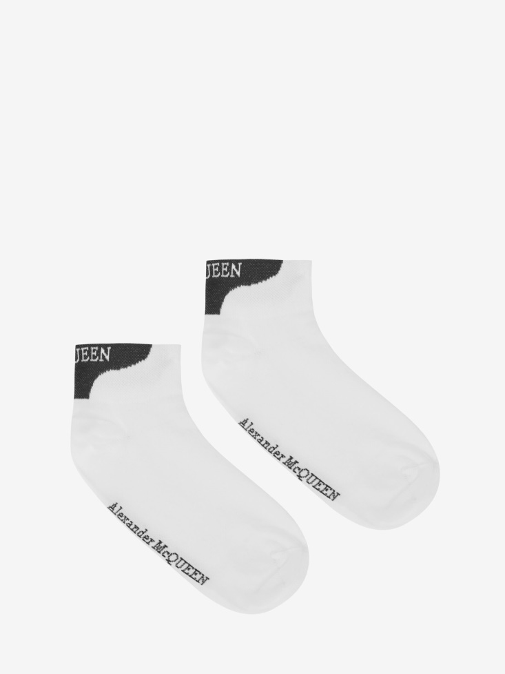 Black/White Fashion Alexander McQueen Women's in Ankle Socks
