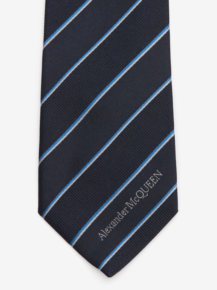 Men's Ruled in Tie Fashion Alexander McQueen Navy/Blue