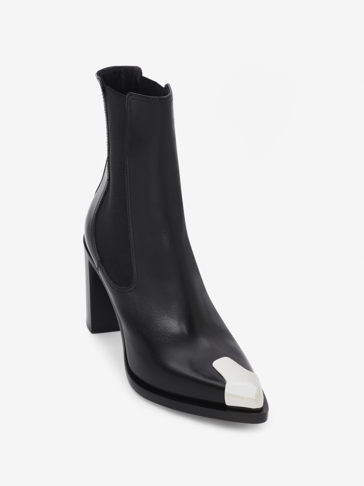 Women's Punk Chelsea Boot Black Fashion Alexander McQueen