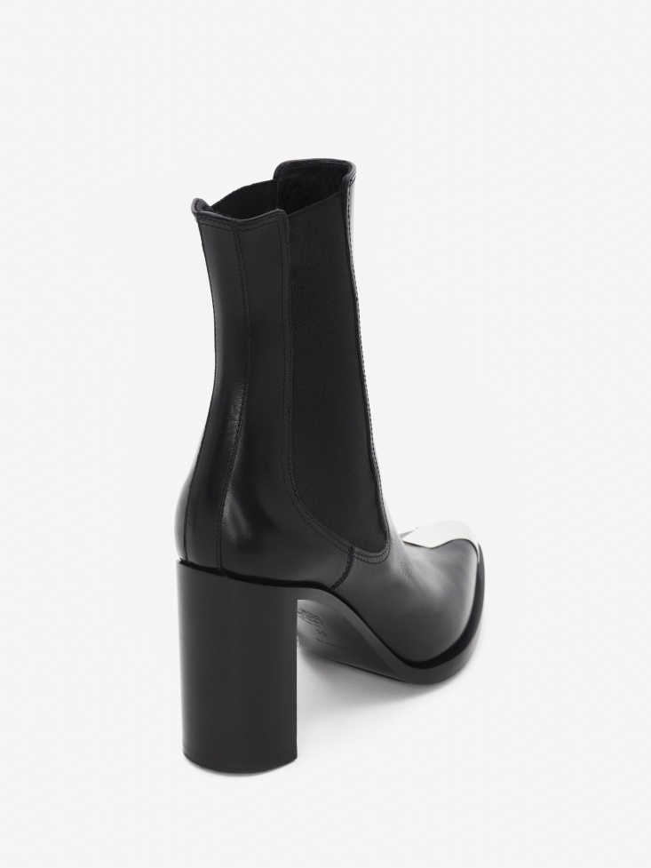 Women's Punk Chelsea Boot Black Fashion Alexander McQueen