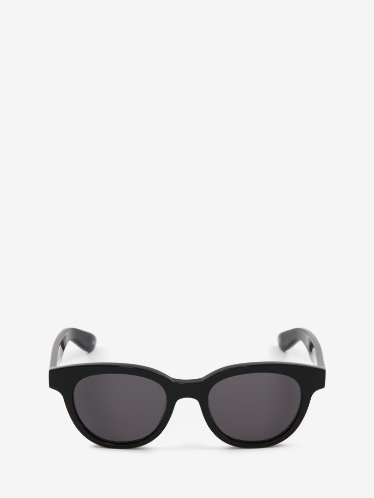 Fashion Alexander McQueen Black in Angled Pantos Sunglasses