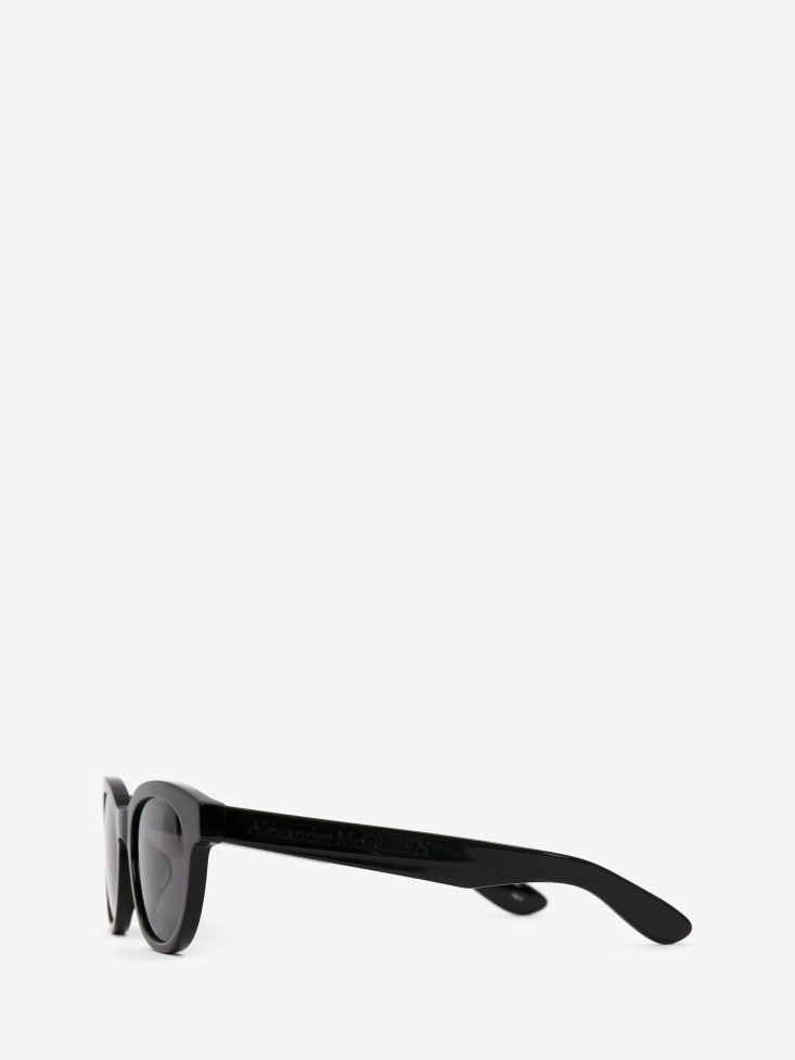 Fashion Alexander McQueen Black in Angled Pantos Sunglasses
