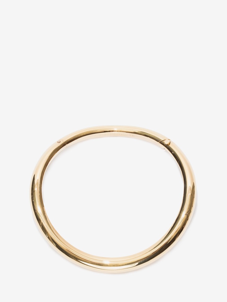 Women's Tubular Choker Fashion Alexander McQueen Antique Gold