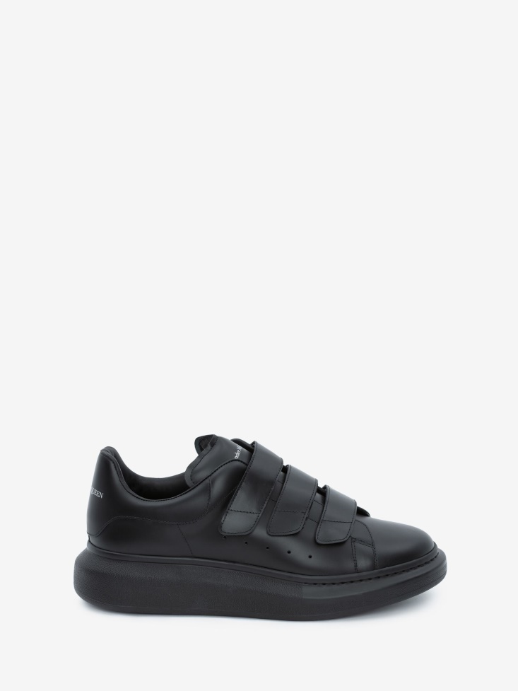 Black Men's Oversized Triple Strap Sneaker Fashion Alexander McQueen