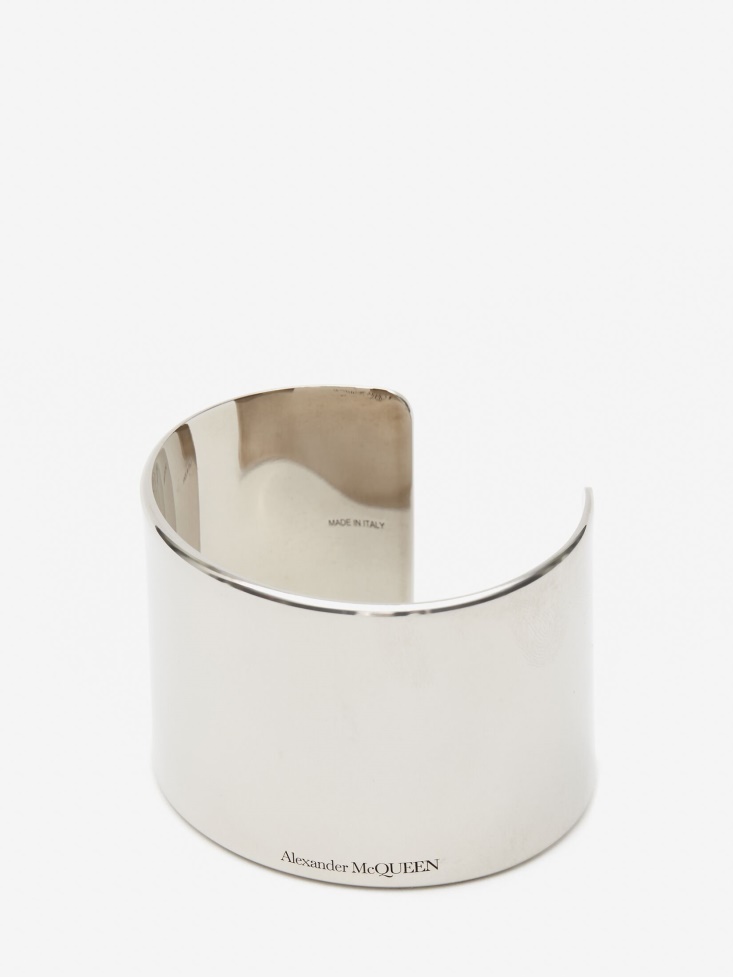 Antique Silver Fashion Alexander McQueen Women's Tall Metal Cuff