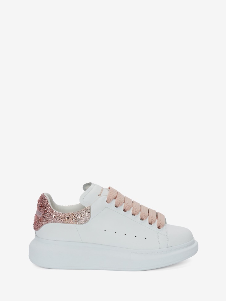 Women's Oversized Sneaker White/Pink Fashion Alexander McQueen