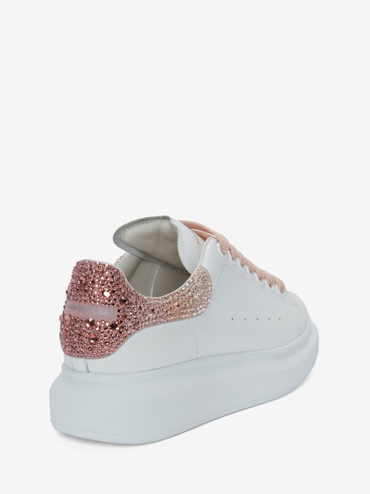Women's Oversized Sneaker White/Pink Fashion Alexander McQueen