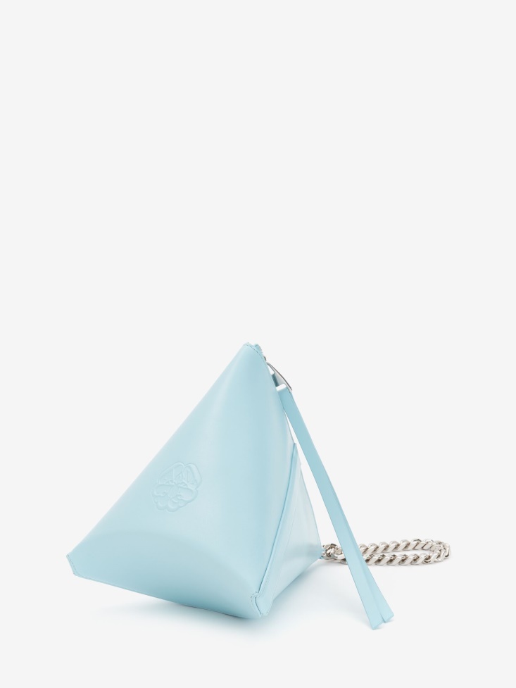 Pale Blue Women's The Curve Pouch Fashion Alexander McQueen