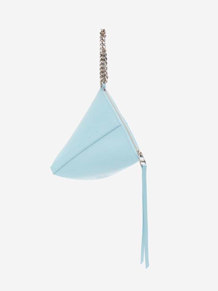 Pale Blue Women's The Curve Pouch Fashion Alexander McQueen