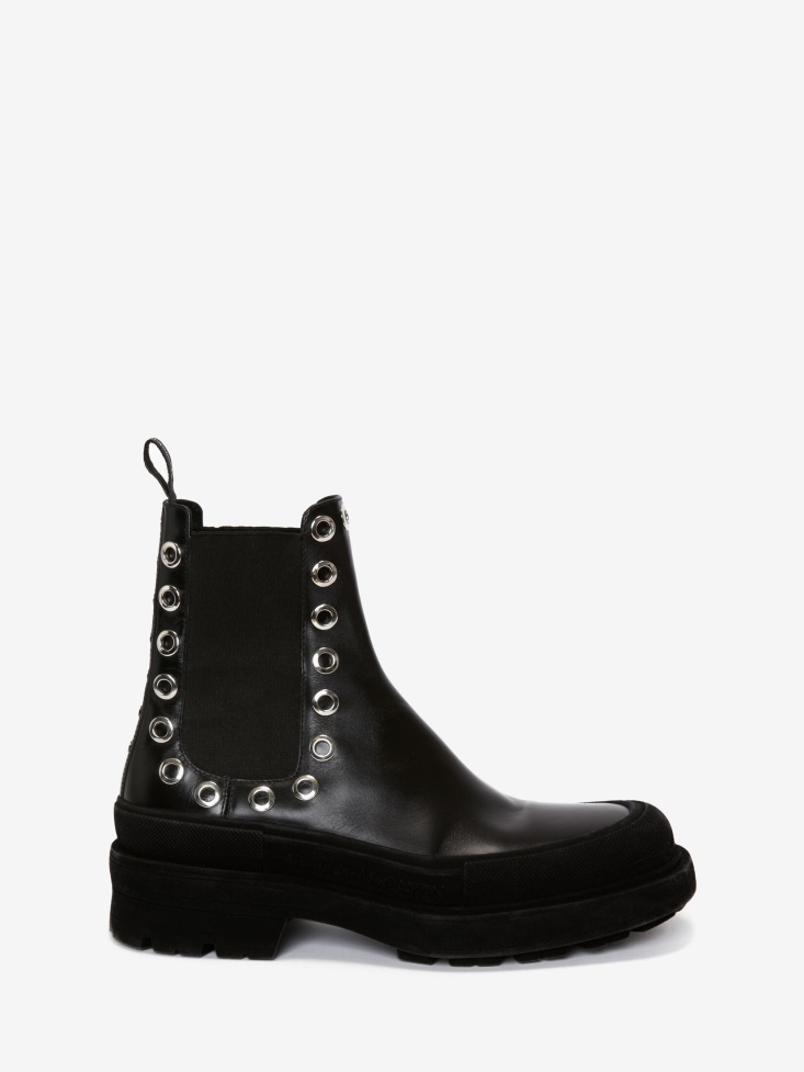 Men's Stack Chelsea Boot Fashion Alexander McQueen Black