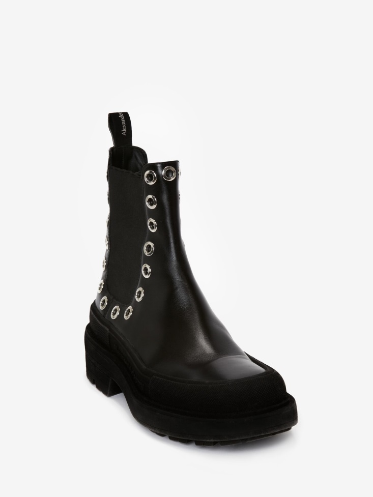 Men's Stack Chelsea Boot Fashion Alexander McQueen Black