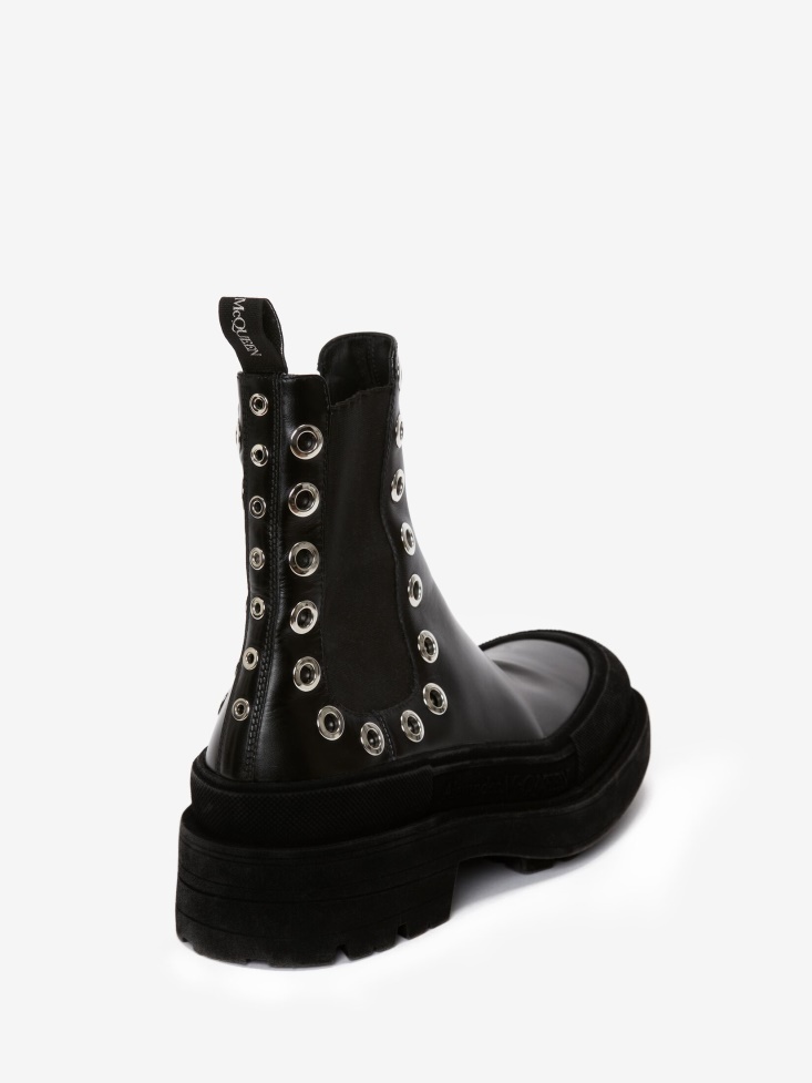 Men's Stack Chelsea Boot Fashion Alexander McQueen Black