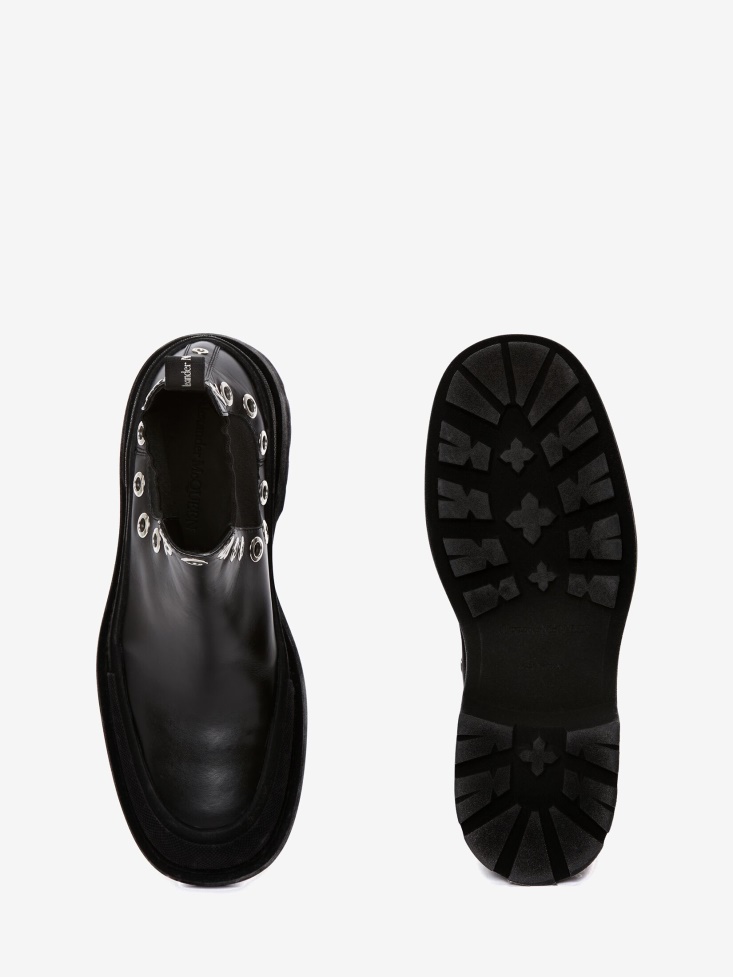 Men's Stack Chelsea Boot Fashion Alexander McQueen Black