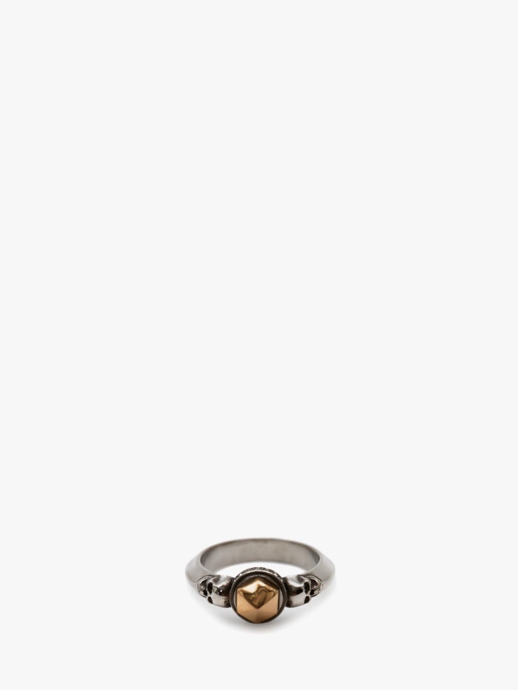Fashion Alexander McQueen Women's Stud Ring Gold/Silver