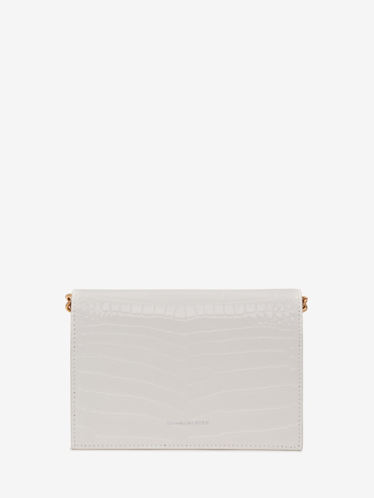 Ivory Women's Small Skull Bag With Chain Fashion Alexander McQueen