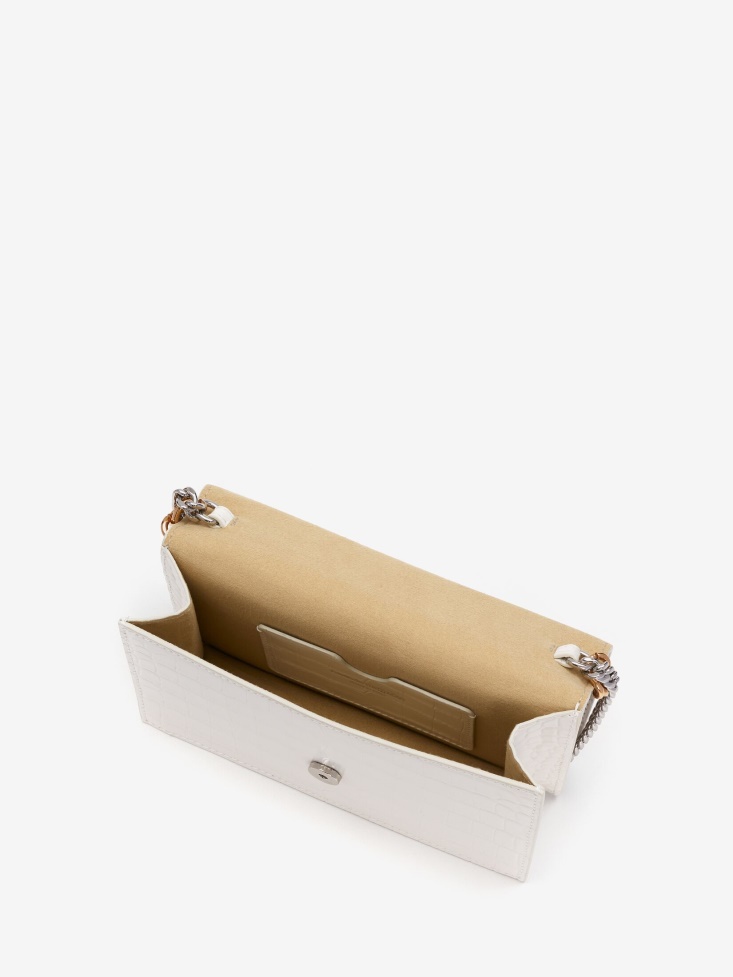 Ivory Women's Small Skull Bag With Chain Fashion Alexander McQueen