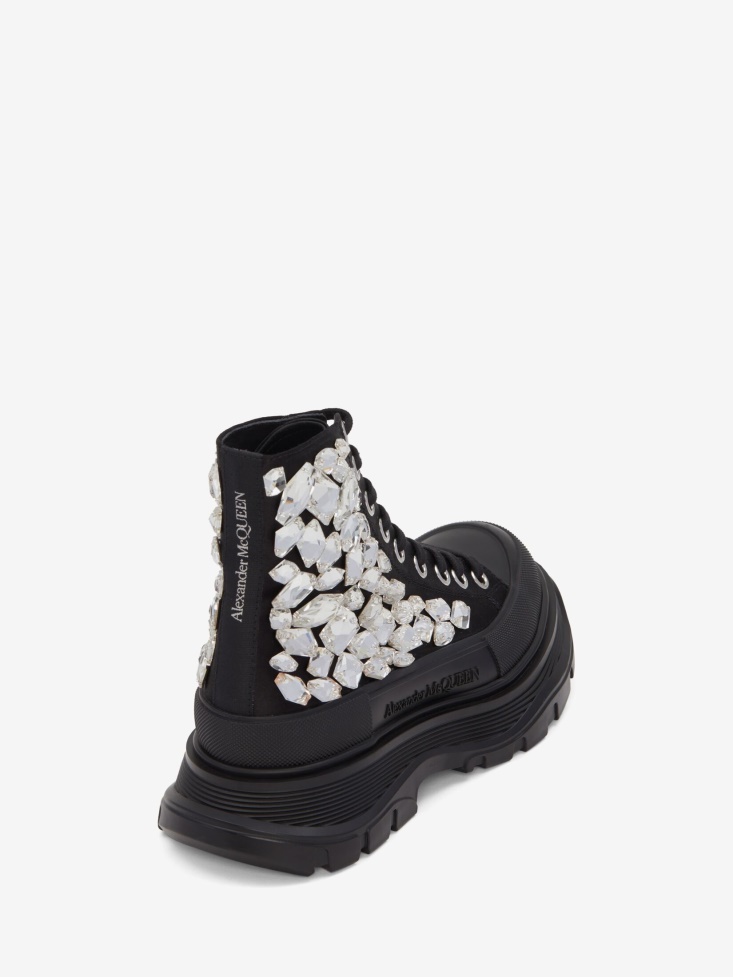 Women's Tread Slick Boot Fashion Alexander McQueen Black