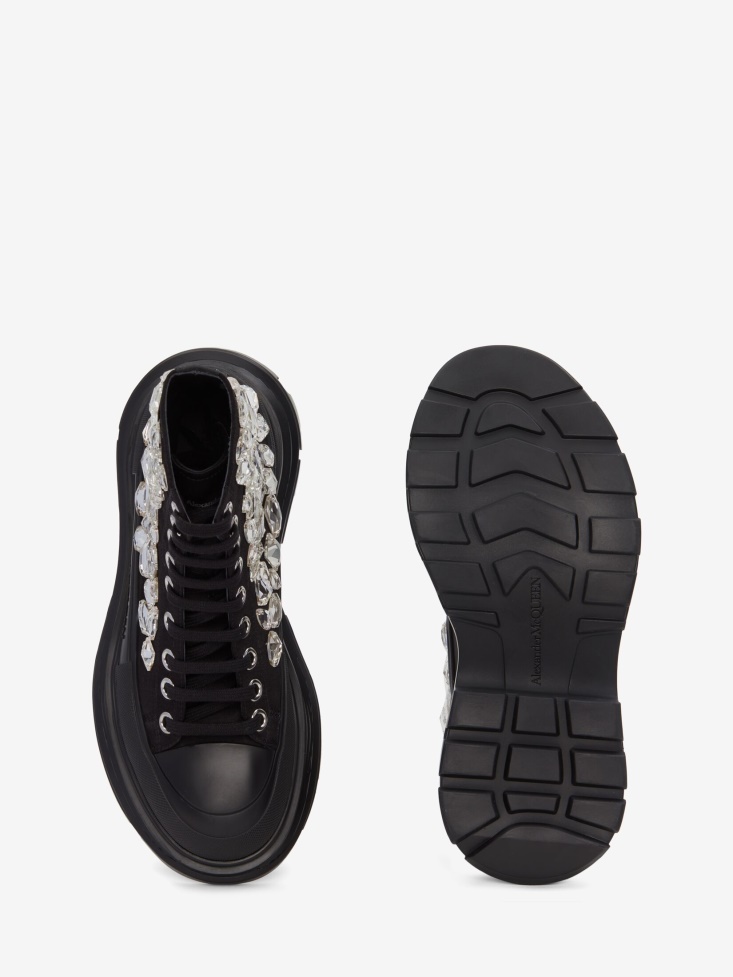 Women's Tread Slick Boot Fashion Alexander McQueen Black