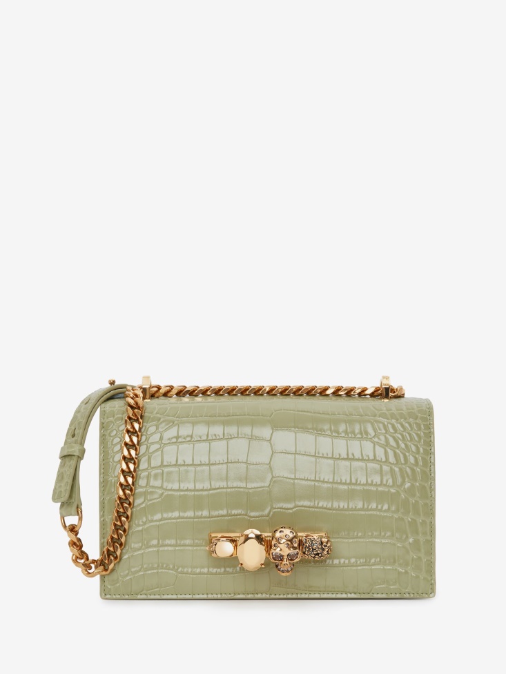 Women's Jewelled Satchel Sage Fashion Alexander McQueen
