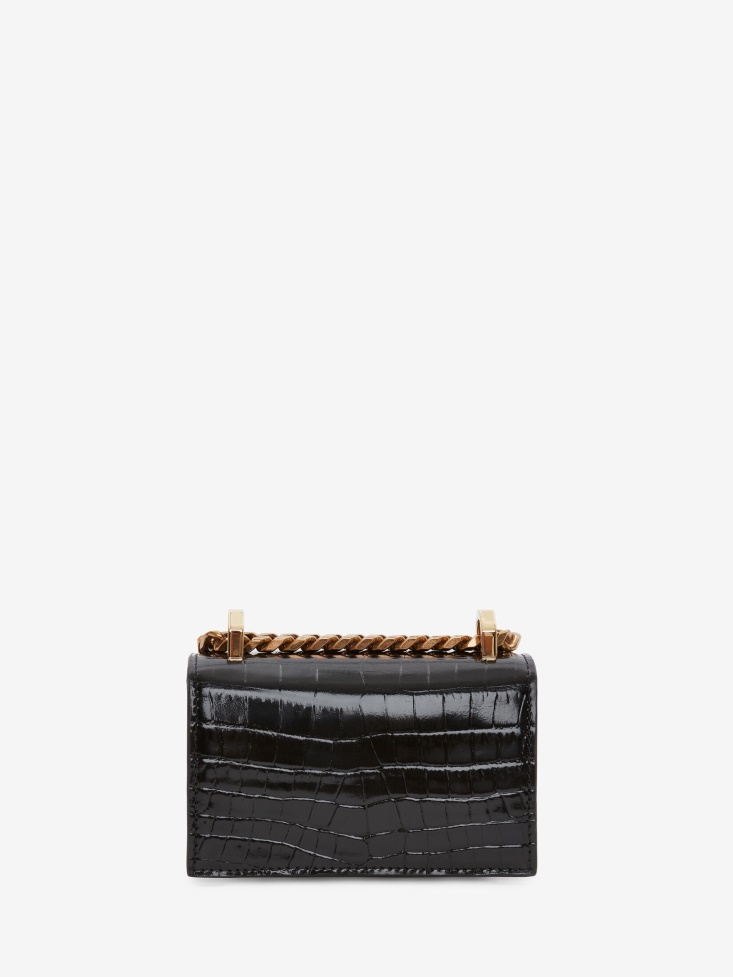 Women's Micro Jewelled Satchel Black Fashion Alexander McQueen
