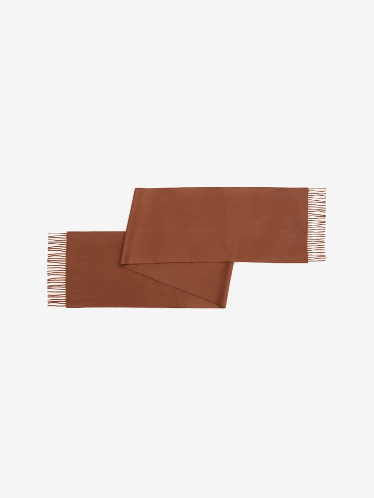 Brown Men's Embroidered Stole Fashion Alexander McQueen