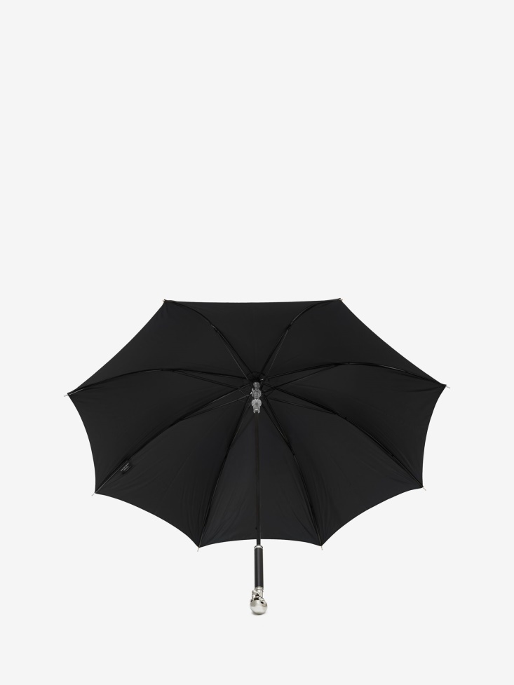 Fashion Alexander McQueen Black Men's Skull Long Umbrella