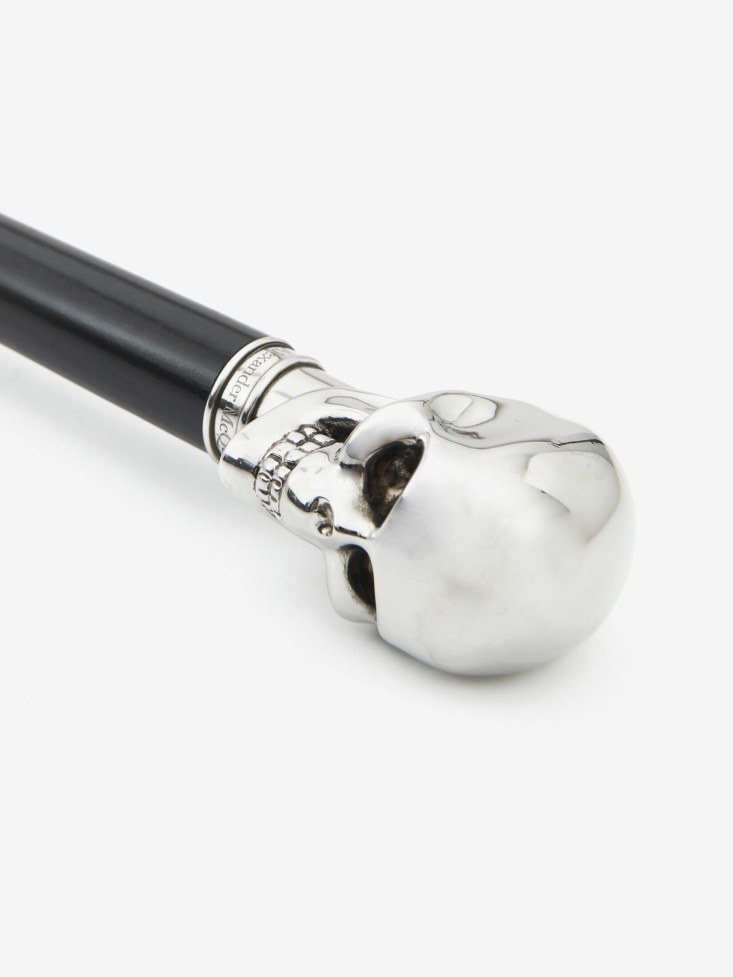 Fashion Alexander McQueen Black Men's Skull Long Umbrella