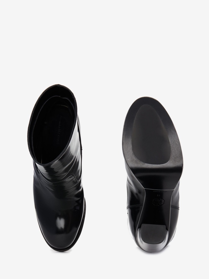 Women's Platform Ankle Boot Black Fashion Alexander McQueen
