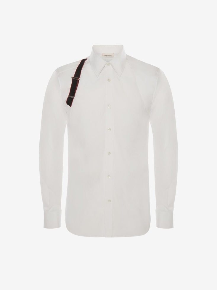 Fashion Alexander McQueen Black Men's in Signature Harness Shirt