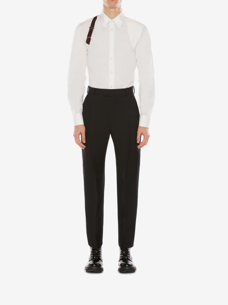 Fashion Alexander McQueen Black Men's in Signature Harness Shirt