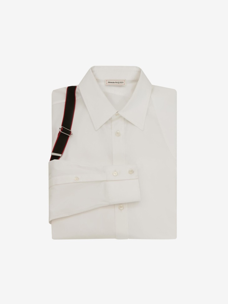 Fashion Alexander McQueen Black Men's in Signature Harness Shirt
