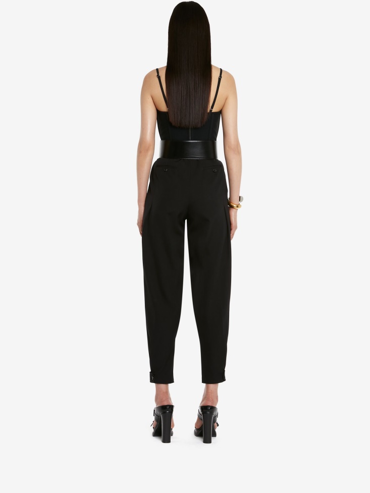 Corset Top Black Fashion Alexander McQueen