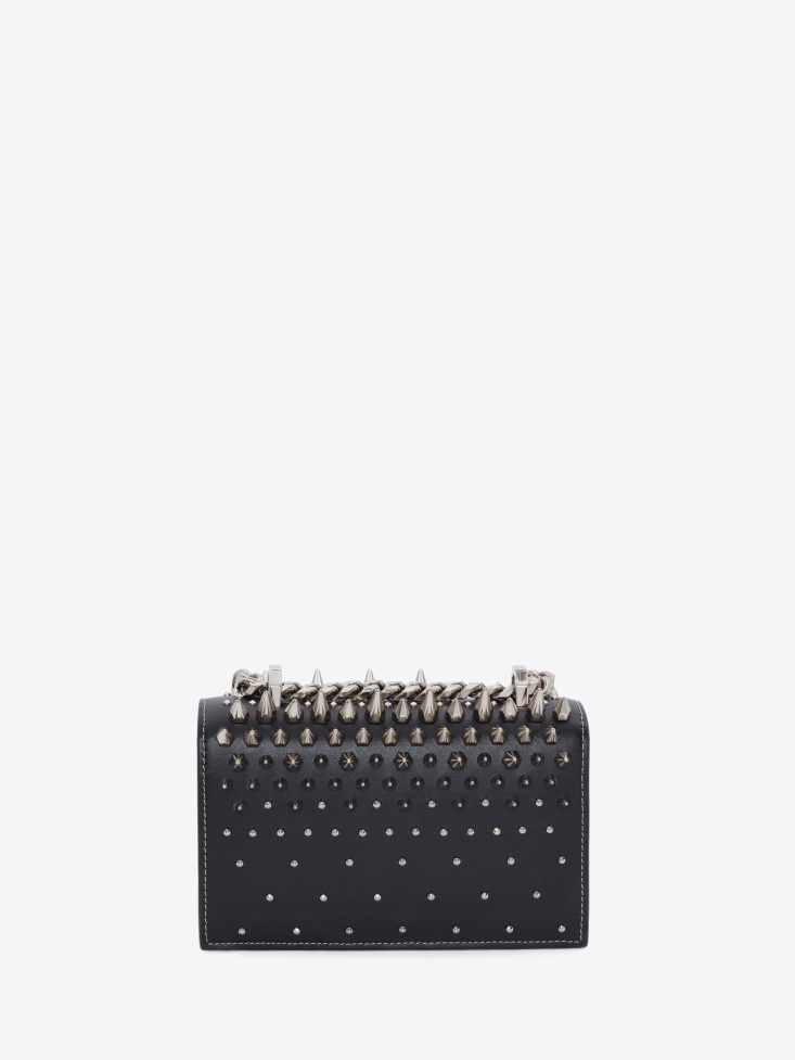 Women's Mini Jewelled Satchel Fashion Alexander McQueen Black
