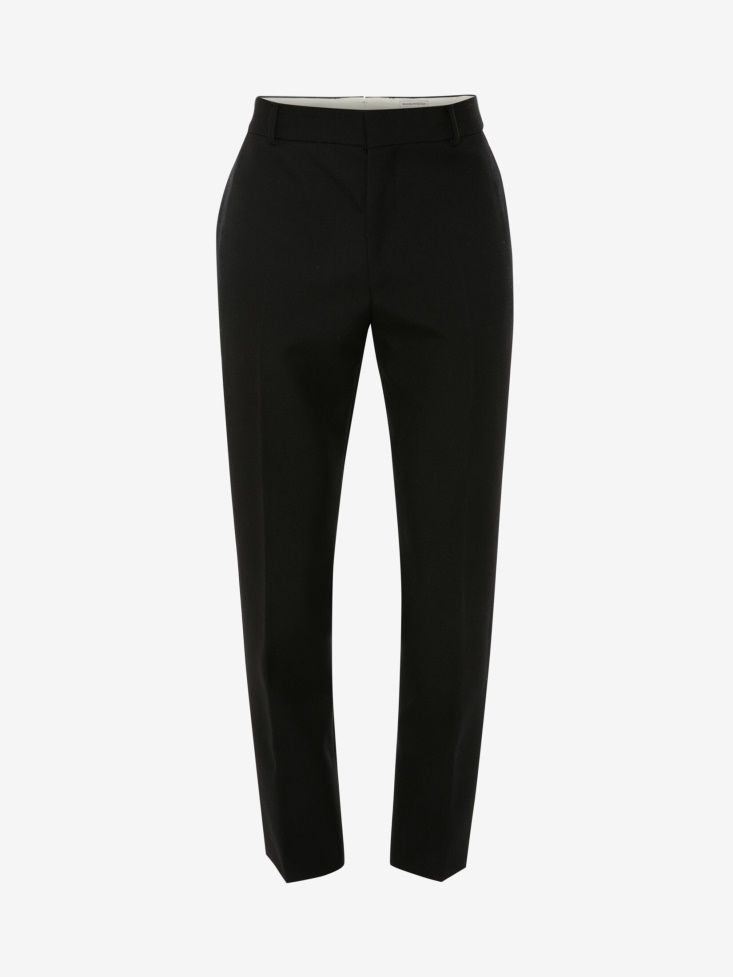 Black Fashion Alexander McQueen Men's Tailored Cigarette Trousers