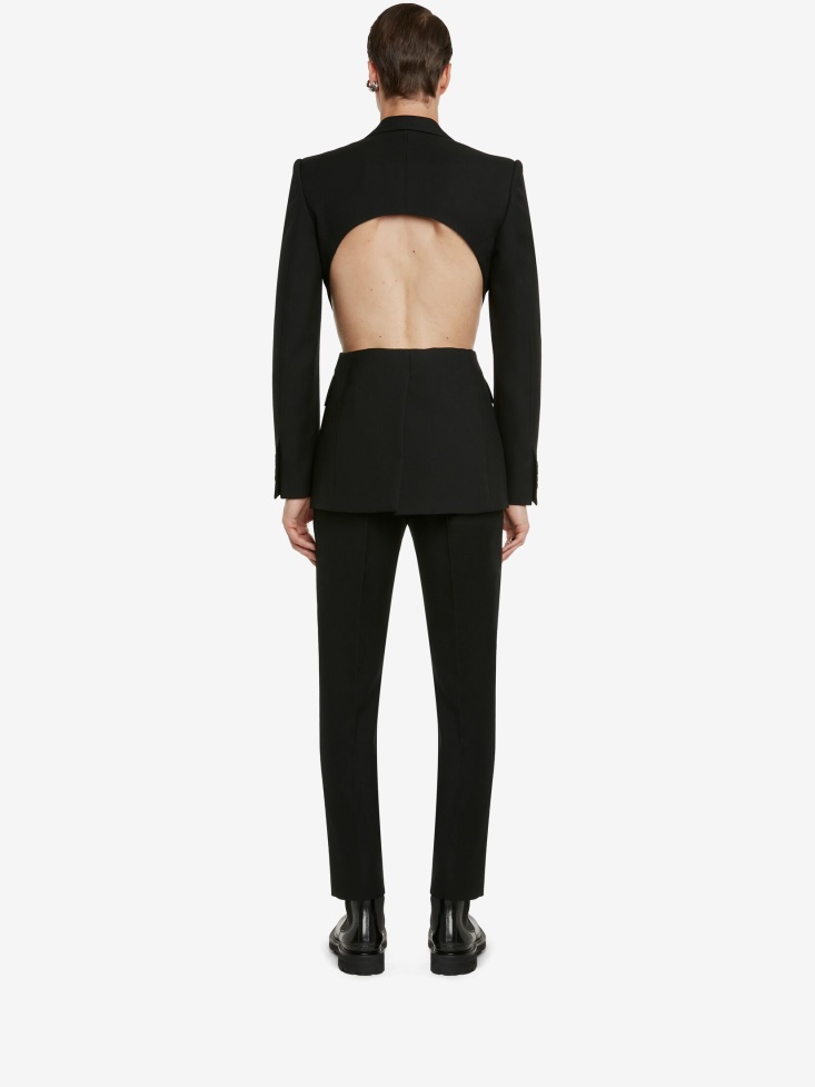Black Fashion Alexander McQueen Men's Tailored Cigarette Trousers