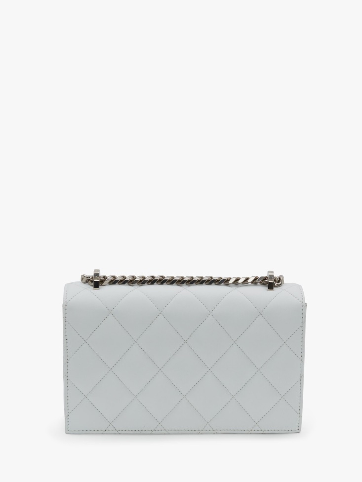 Ivory/Black Women's Jewelled Satchel Fashion Alexander McQueen
