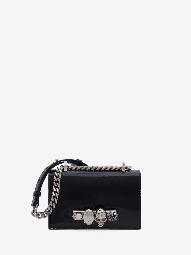 Fashion Alexander McQueen in Black Women's Mini Jewelled Satchel