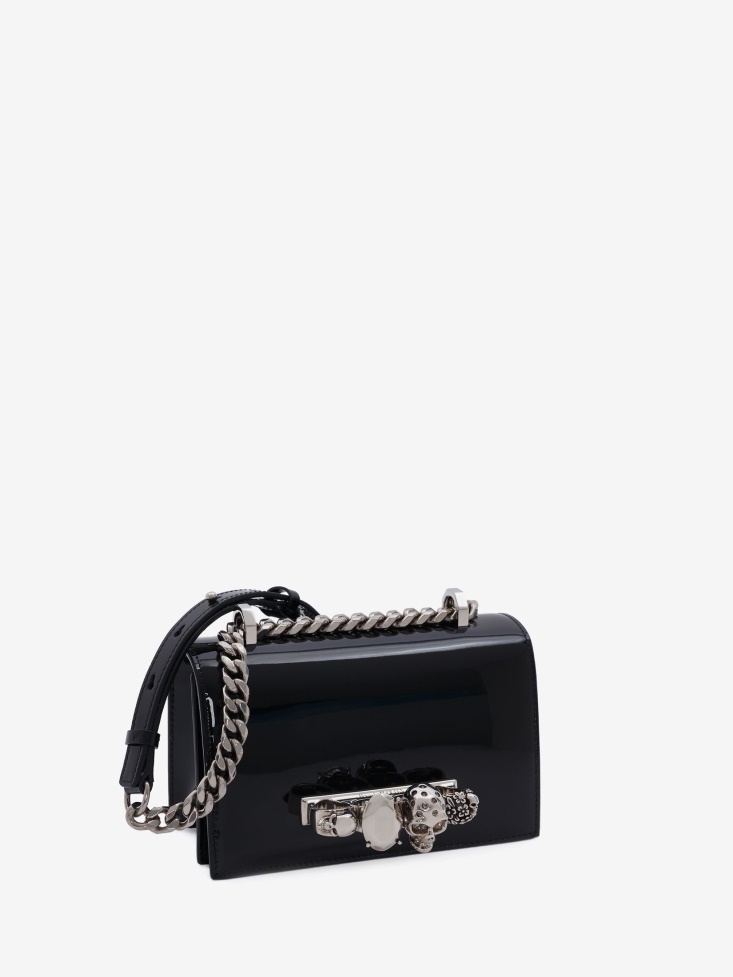 Fashion Alexander McQueen in Black Women's Mini Jewelled Satchel