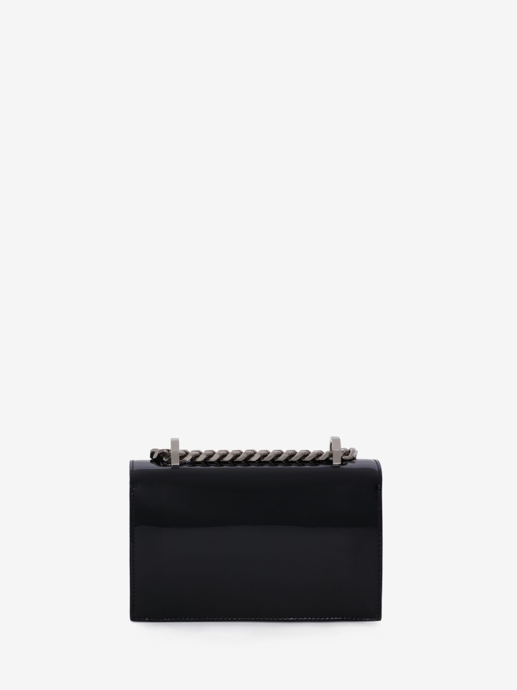 Fashion Alexander McQueen in Black Women's Mini Jewelled Satchel